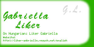 gabriella liker business card